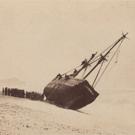 A collier ashore at Budleigh Salterton